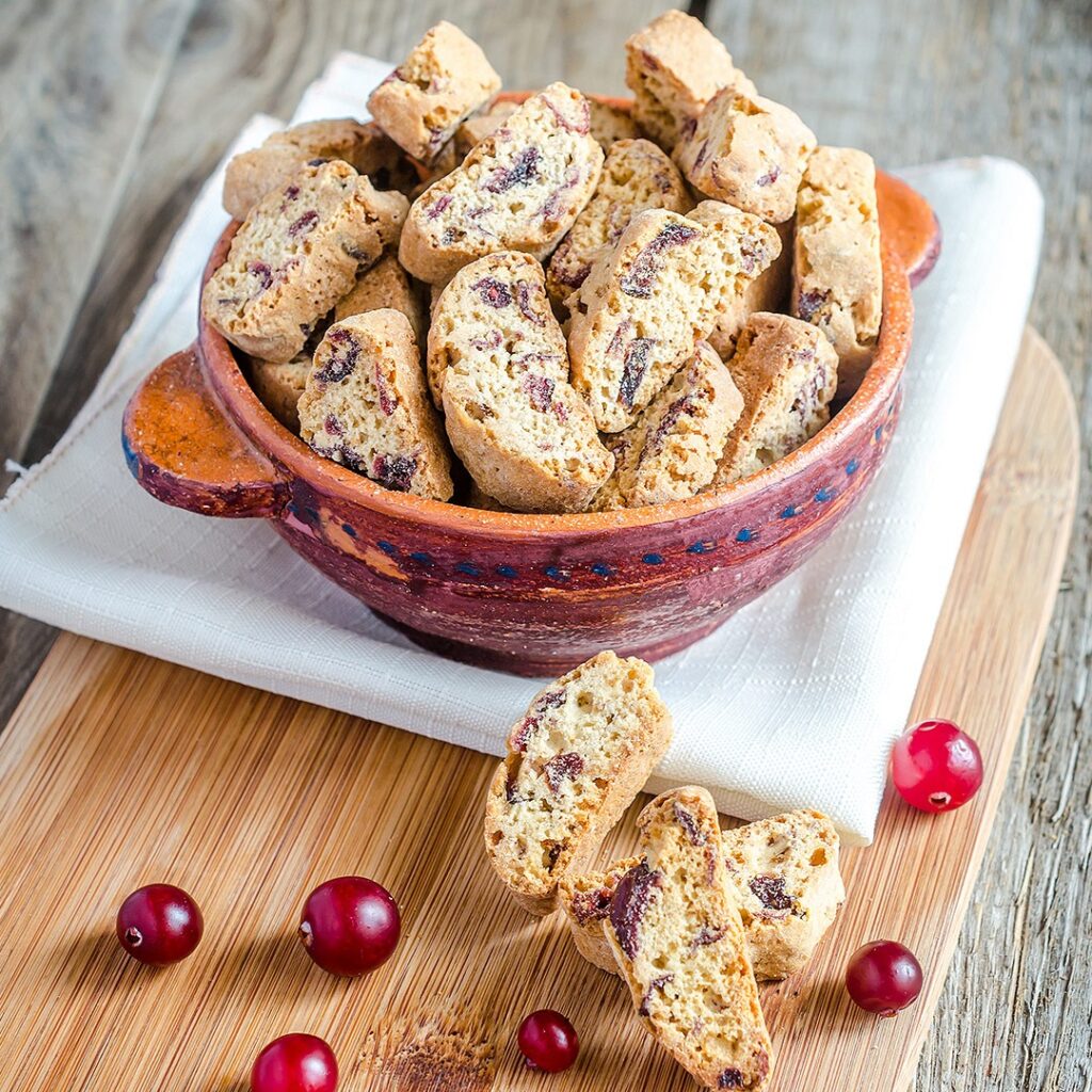 Cantuccini cu merișoare