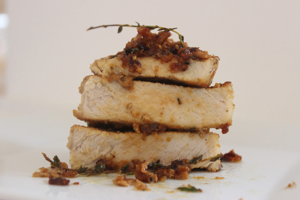 Cotlete de porc cu miere si usturoi