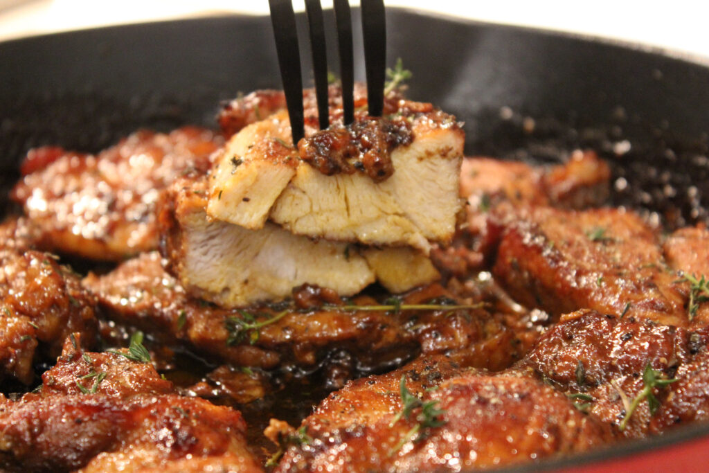 Pulpa de porc in sos barbeque