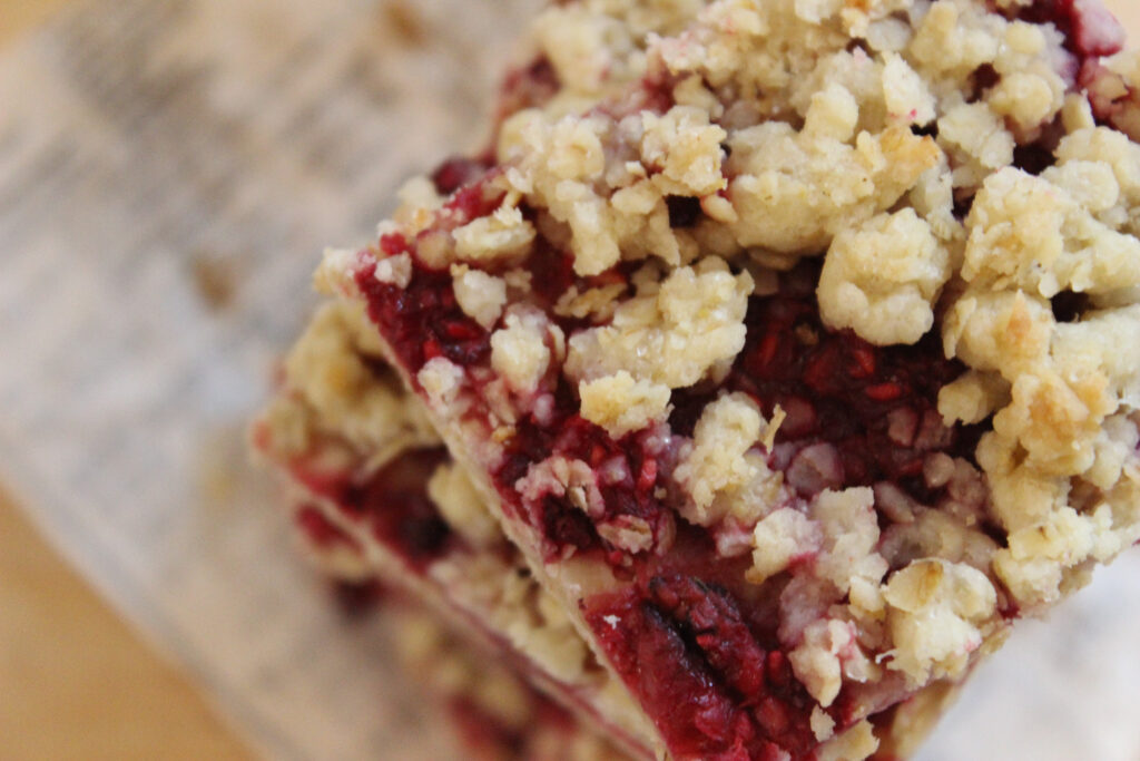 Batoane de ovăz cu zmeură