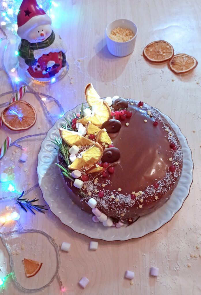 Tort cu portocale și ciocolată