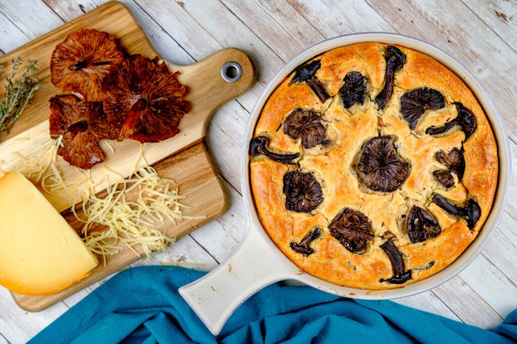 Souffle cu ghebe și gouda