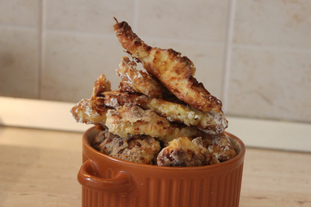 Snitele la cuptor cu faina de cocos