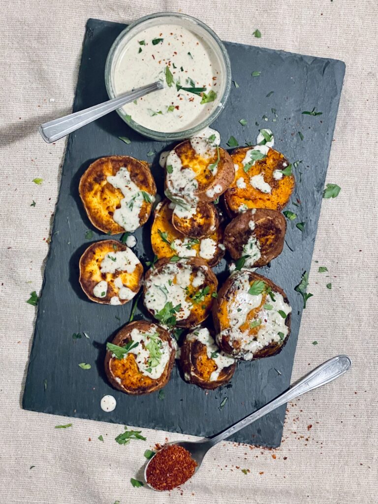 Cartofi Dulci Copti Cu Sos Tahini