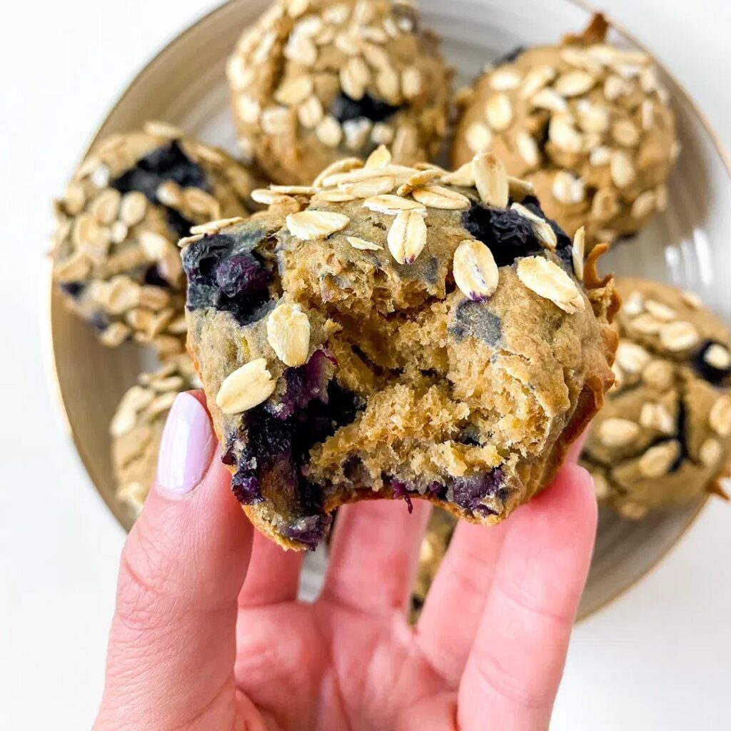 Brioșe cu afine și ovăz