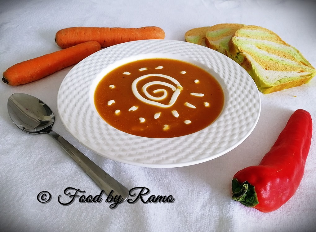 o portie de supa-crema de morcovi