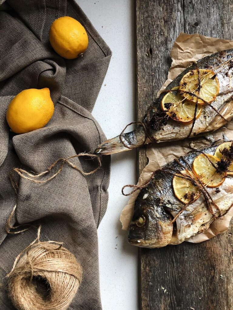 Dorada la cuptor in stil mediteranean