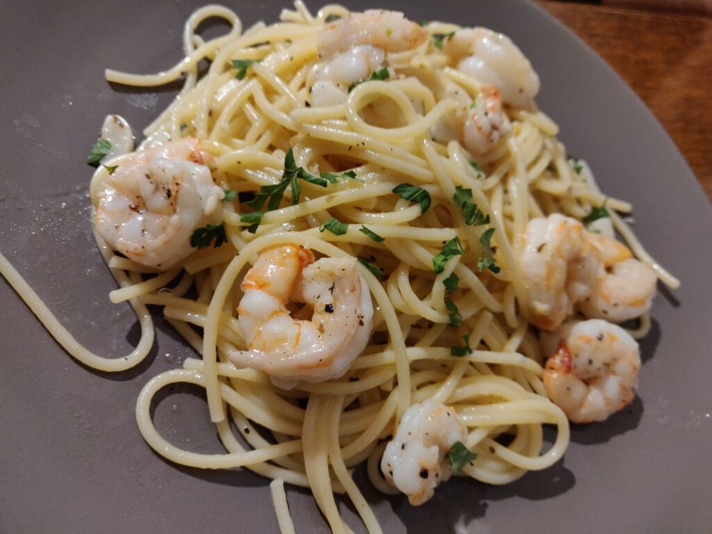 Spaghete cu creveți