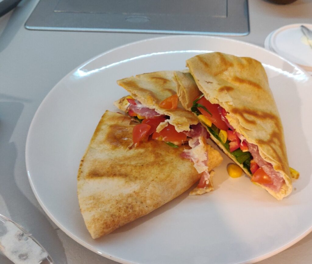 Quesadilla cu prosciutto