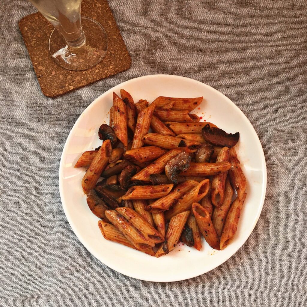 Paste picante cu ciuperci