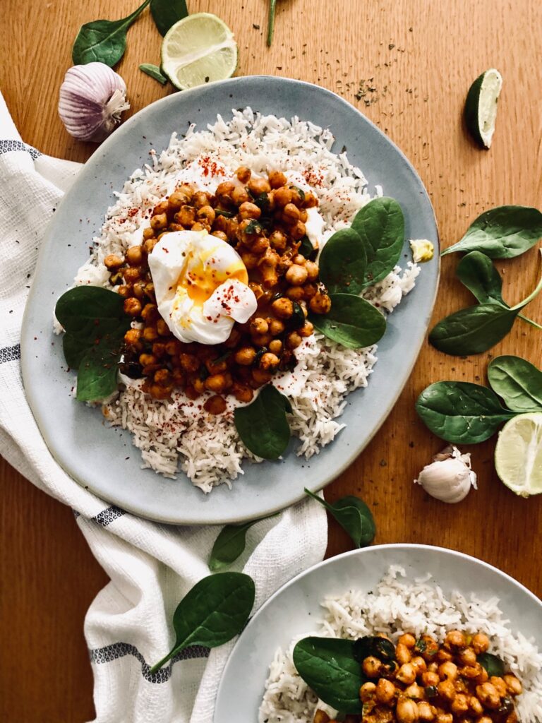 Curry Chickpeas with Basmati Rice